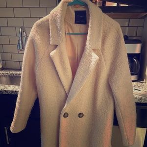 Pink Zara trench coat
